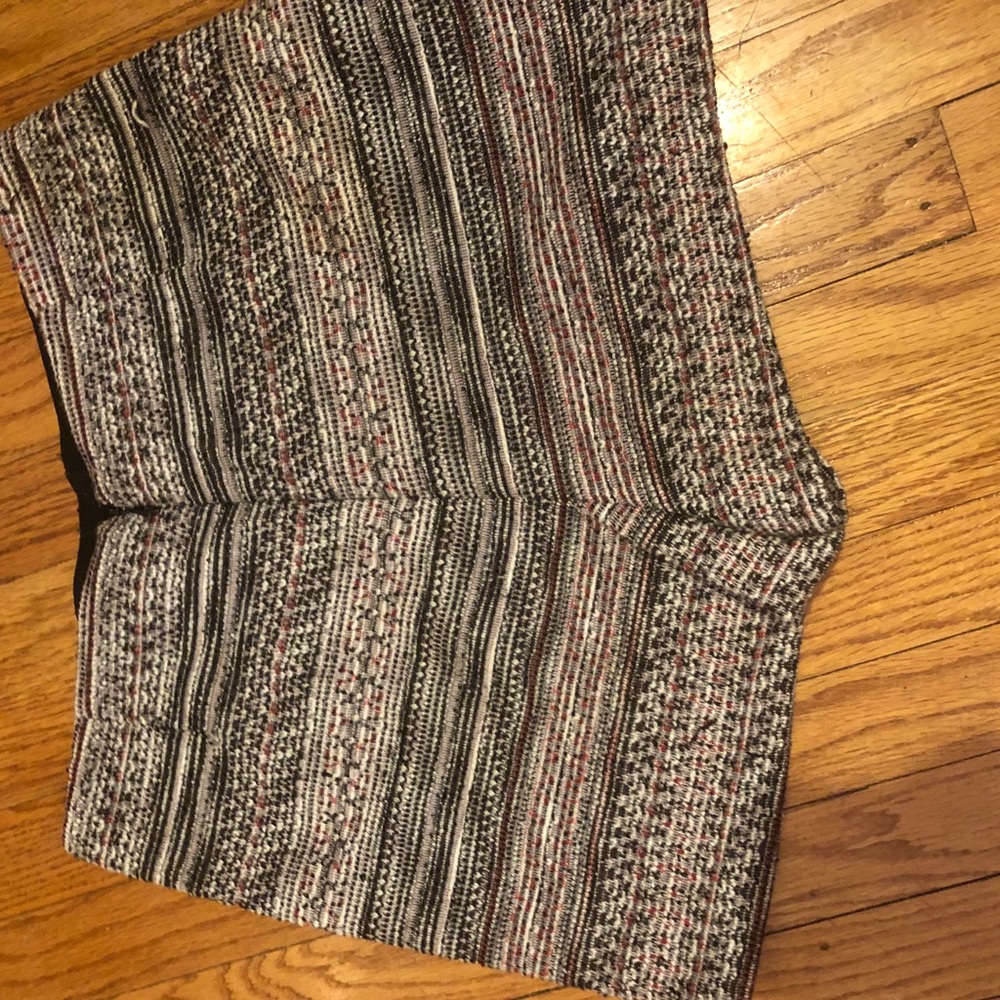 AQUA knitted patterned faux wrap skort - Picture 4 of 5